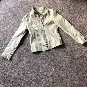 Flying Tomato Small Tan Zipper Detail Jacket